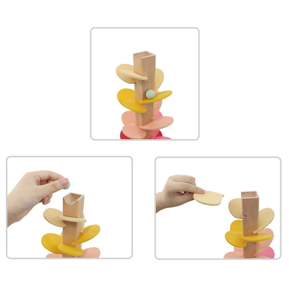 Melodic Wooden Tree Marble Run