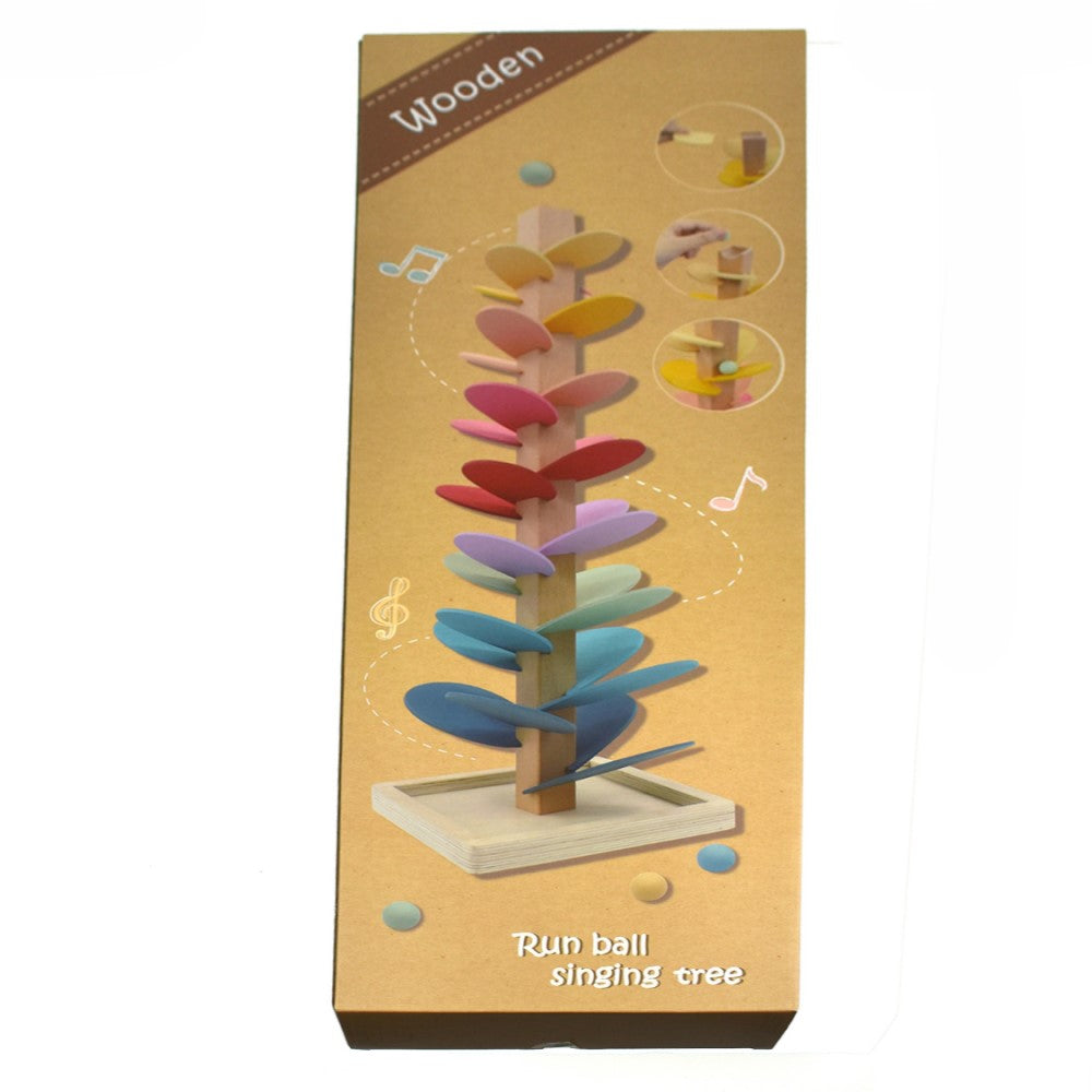 Melodic Wooden Tree Marble Run