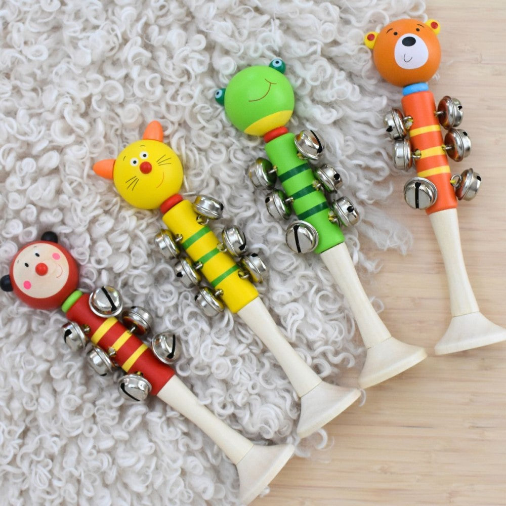 Melody Pals Animal Bell Stick Set  - 4 Piece Musical Fun