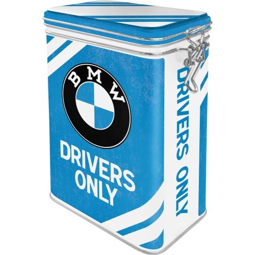 Metal Clip Top Tin Storage Box - BMW Drivers Only