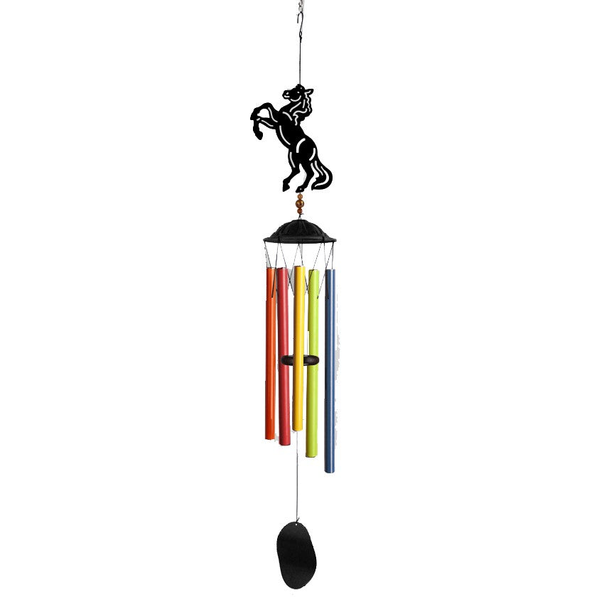 Metal Horse Rainbow Wind Chime