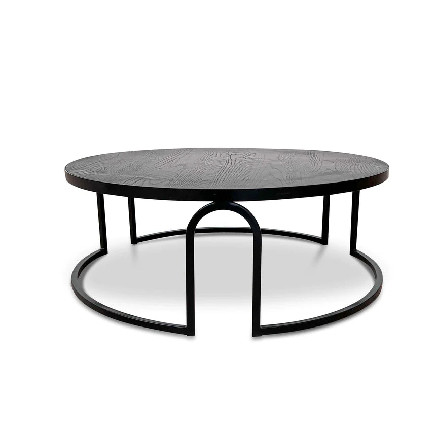 Metal Oak Designer Coffee Table 100cms