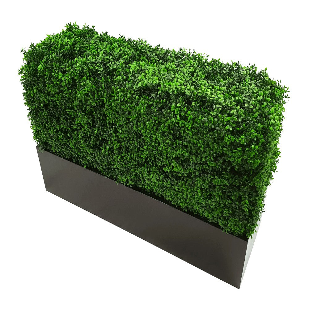 Metal Rectangle Black Planter Small