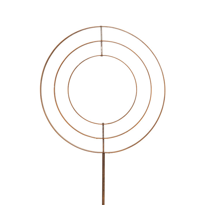 Metal Rings Garden Stake Wind Spinner