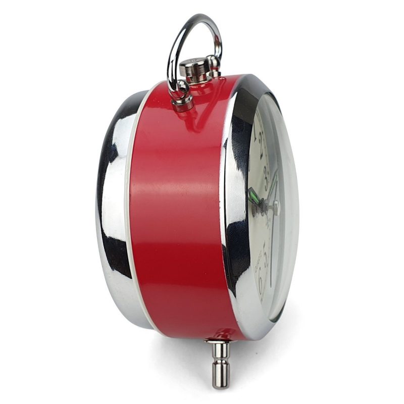 Metal Round Shinny Frame Alarm Clock - Available in 3 Colors