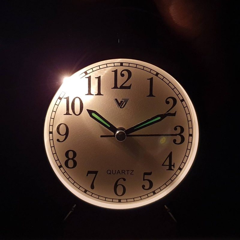 Metal Round Shinny Frame Alarm Clock - Available in 3 Colors