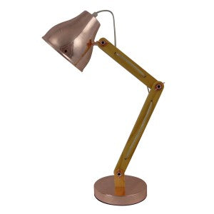 Metal Study Desk Lamp - Copper