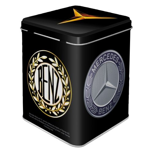 Metal Tin Storage Box - Mercedes-Benz Logo Evolution