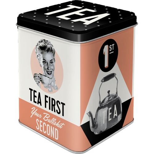 Metal Tin Storage Box - Tea First