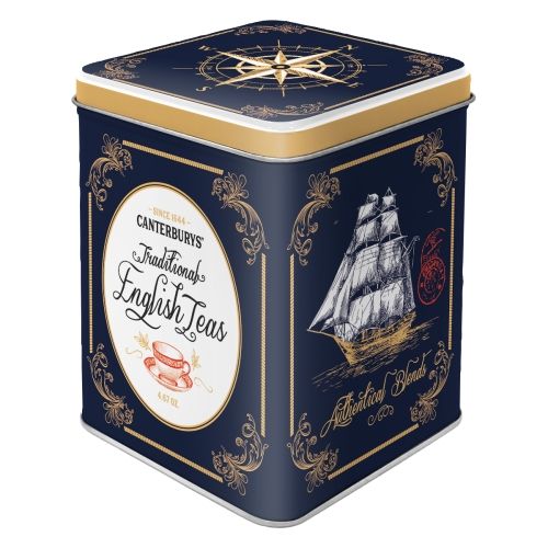 Metal Tin Storage Box - Traditional English Tea