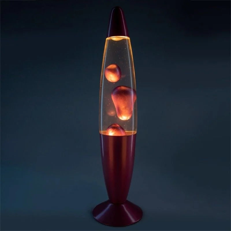 Metallic Peace Lava Lamp - Pink