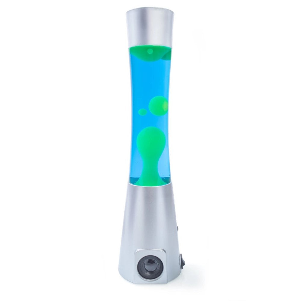 Bluetooth Speaker Motion Lava Lamp Silver/Blue/Yellow