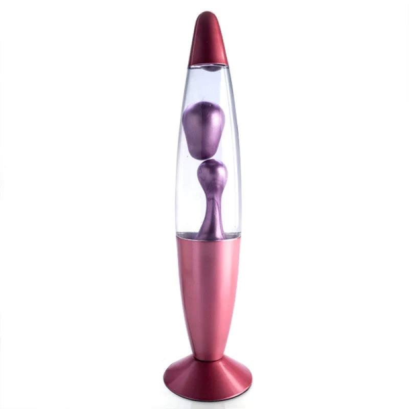 Metallic Peace Lava Lamp - Pink