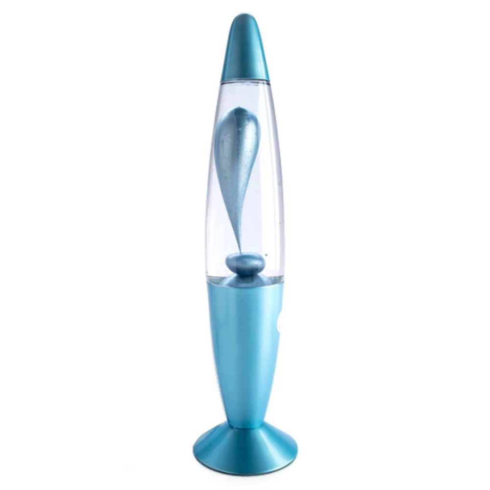 Metallic Peace Lava Lamp - Blue