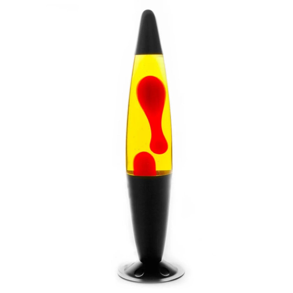 Peace Motion Lava Lamp - Black/Red/Yellow