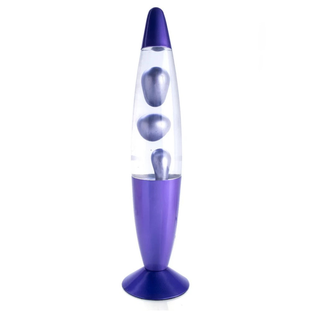 Metallic Peace Lava Lamp - Purple