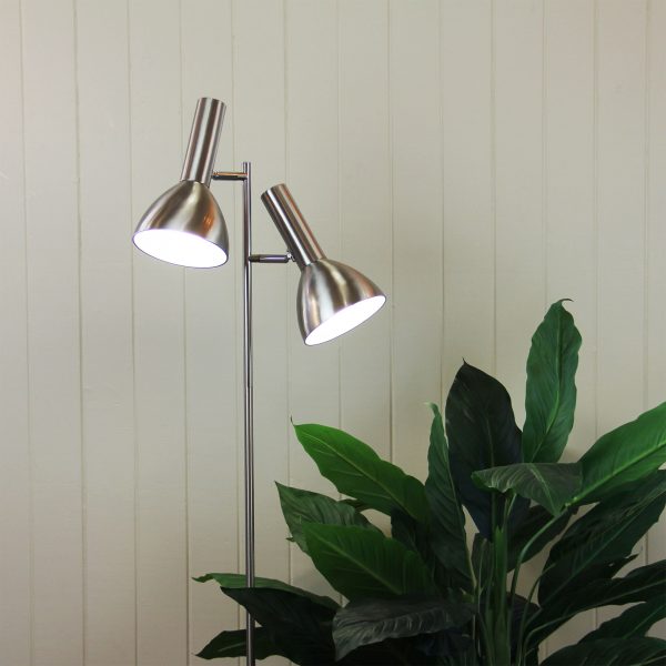 Mid-Century Twin Floor Lamp (Available in 4 Colors)