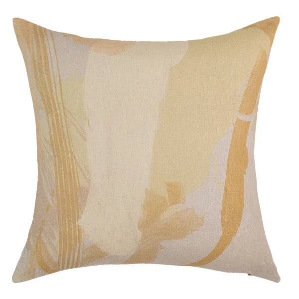 Mindful Motifs Linen Cushion with Feather Insert - 50X50cms