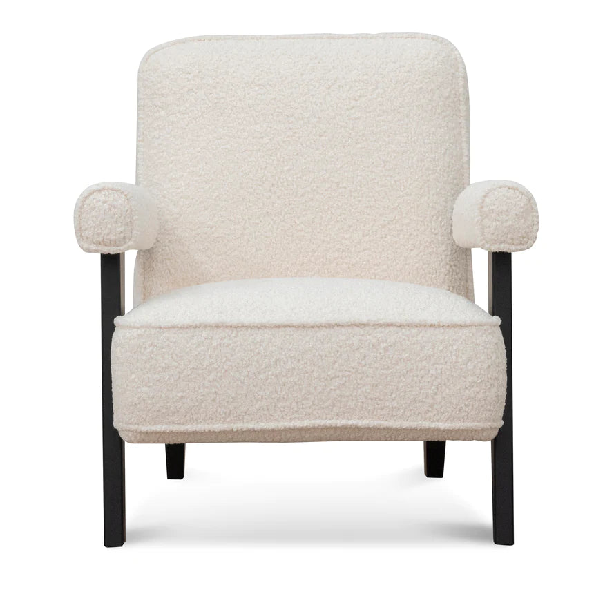 Minimalist Chic Lounge Chair - White