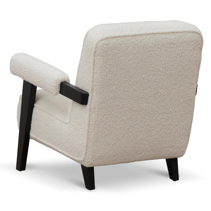 Minimalist Chic Lounge Chair - White