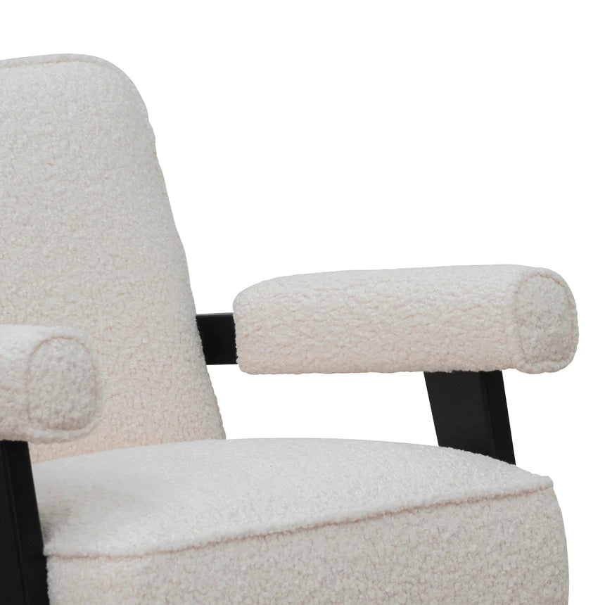 Minimalist Chic Lounge Chair - White