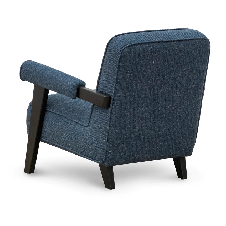 Minimalist Chic Sleek Lounge Chair - Dark Blue