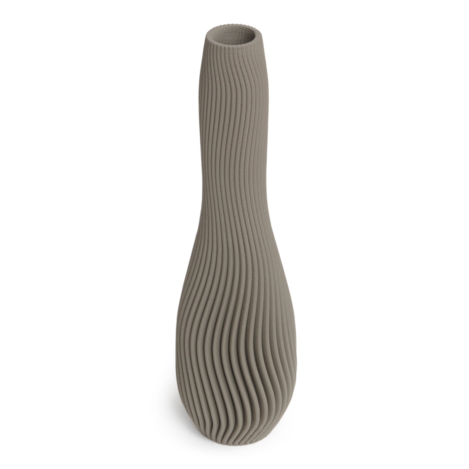 Minimalist Grace Ceramic Vase 32cms - Tan