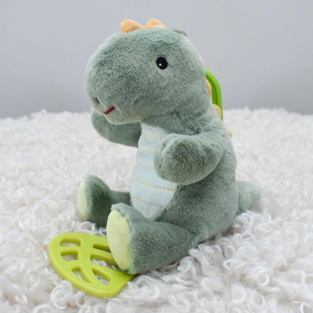 Minty Dino Jiggler Snuggle Buddy Playtime Delight