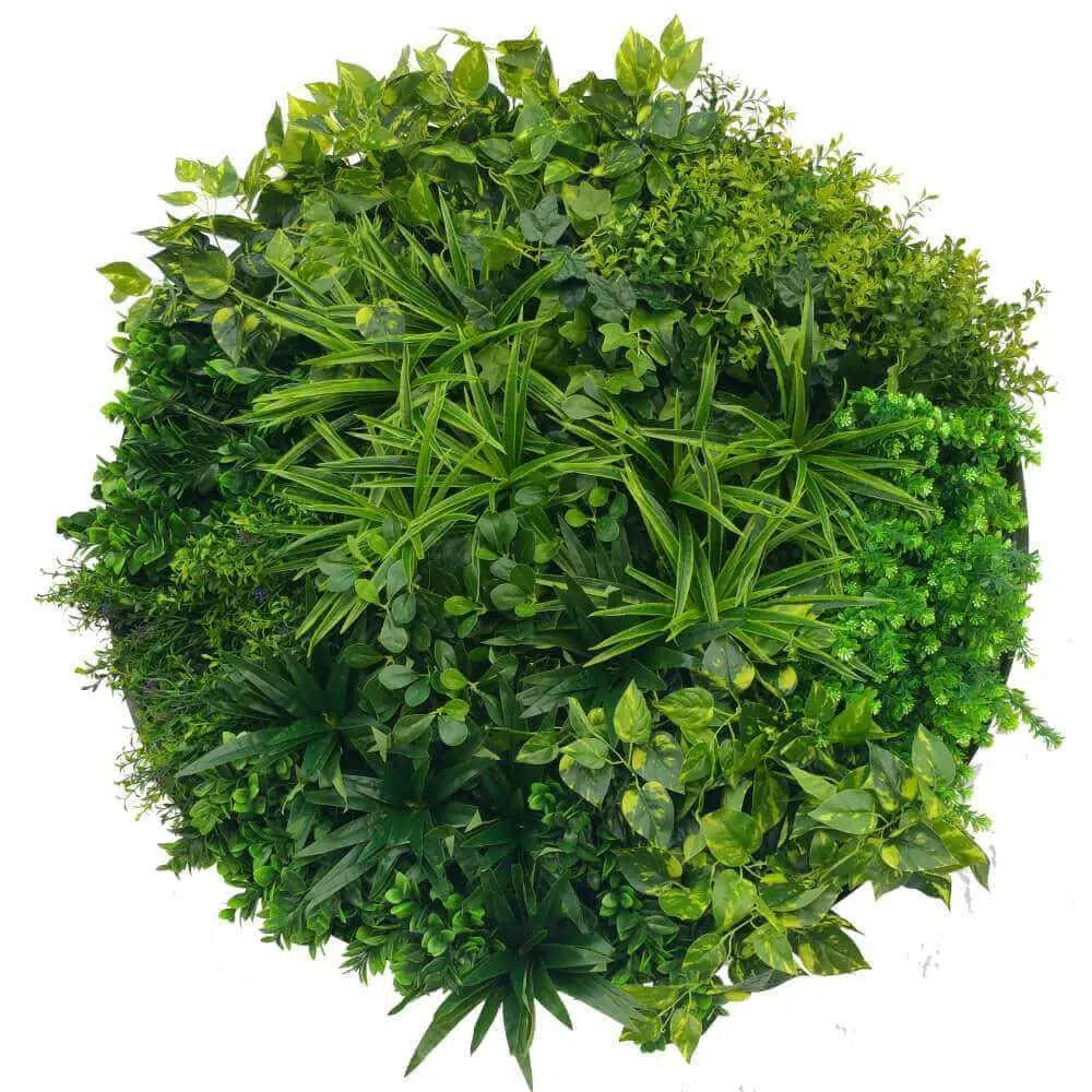 Mixed Aloe Vera Artificial Wall Disc 80cms