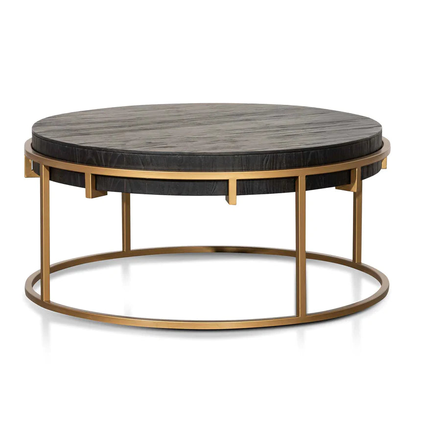 Mixed Wooden and Metal Frame Coffee Table 100cms