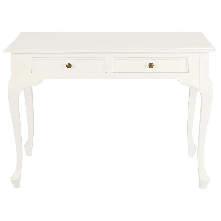 Modern 2 Drawer Office Desk - White