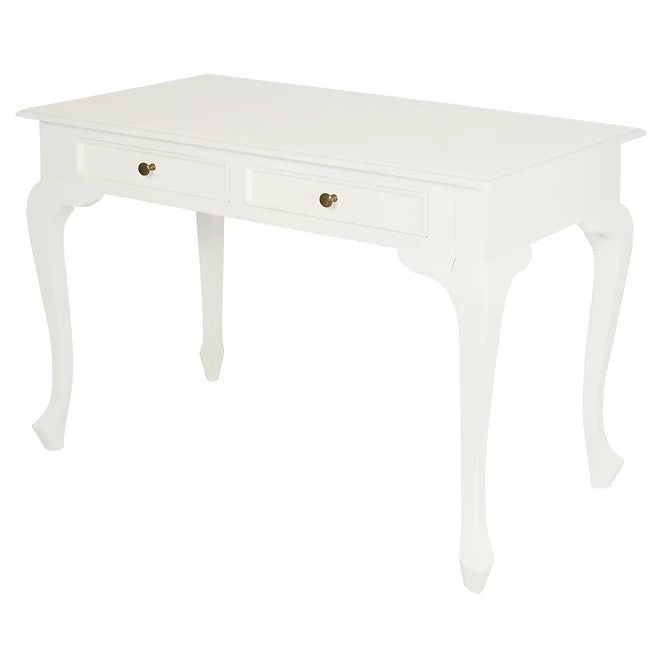 Modern 2 Drawer Office Desk - White