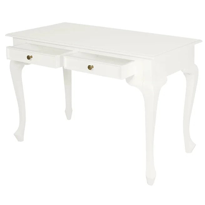 Modern 2 Drawer Office Desk - White