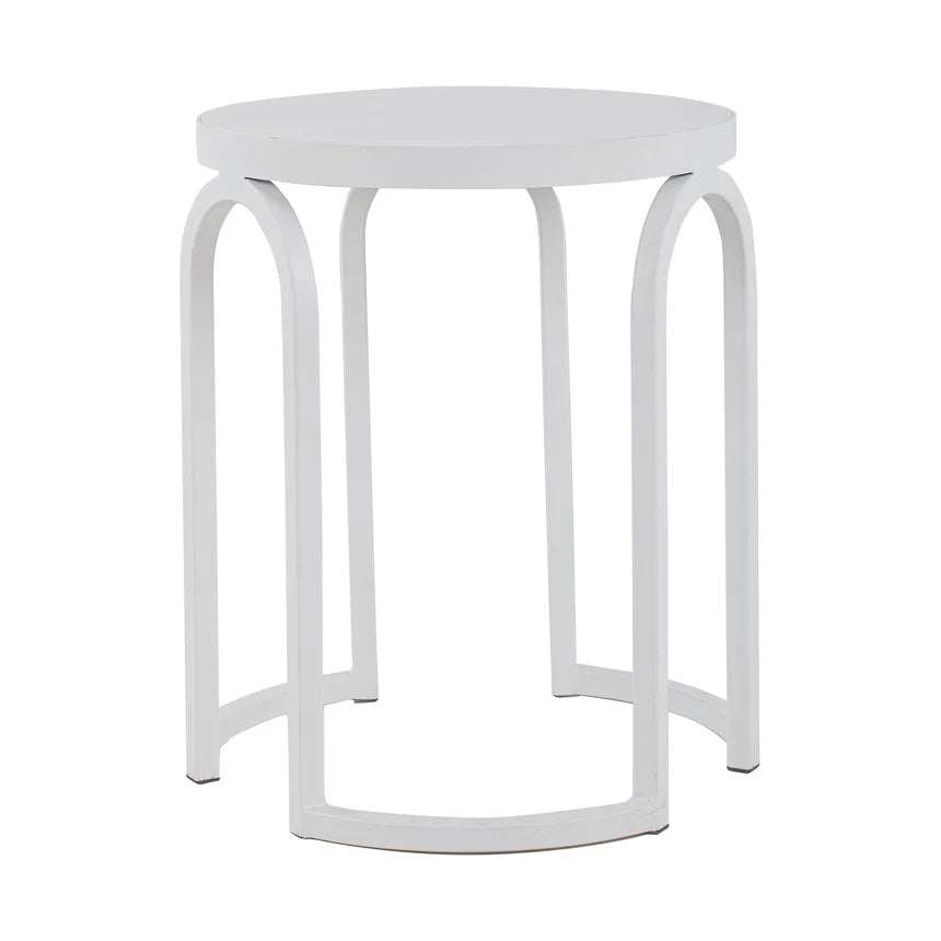 Modern Classic Full White Oak Side Table