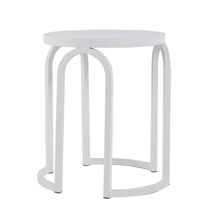 Modern Classic Full White Oak Side Table