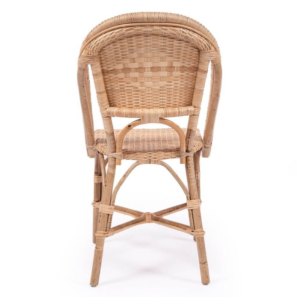 Modern Coastal Style Rattan Dining Chair - Natural