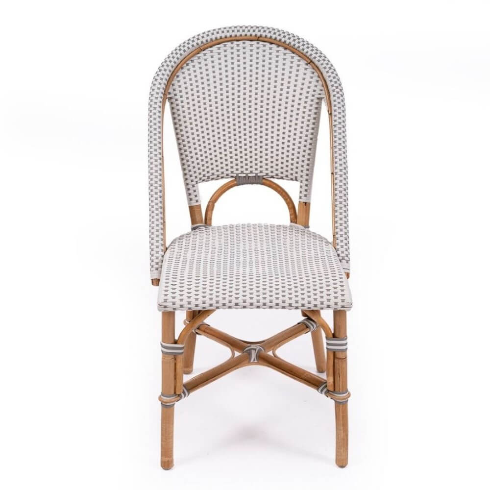 Modern Coastal Style Rattan Dining Chair - Cream