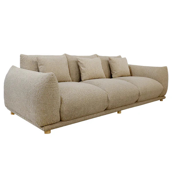 Modern Comfort Alden Taupe Sherpa Sofa