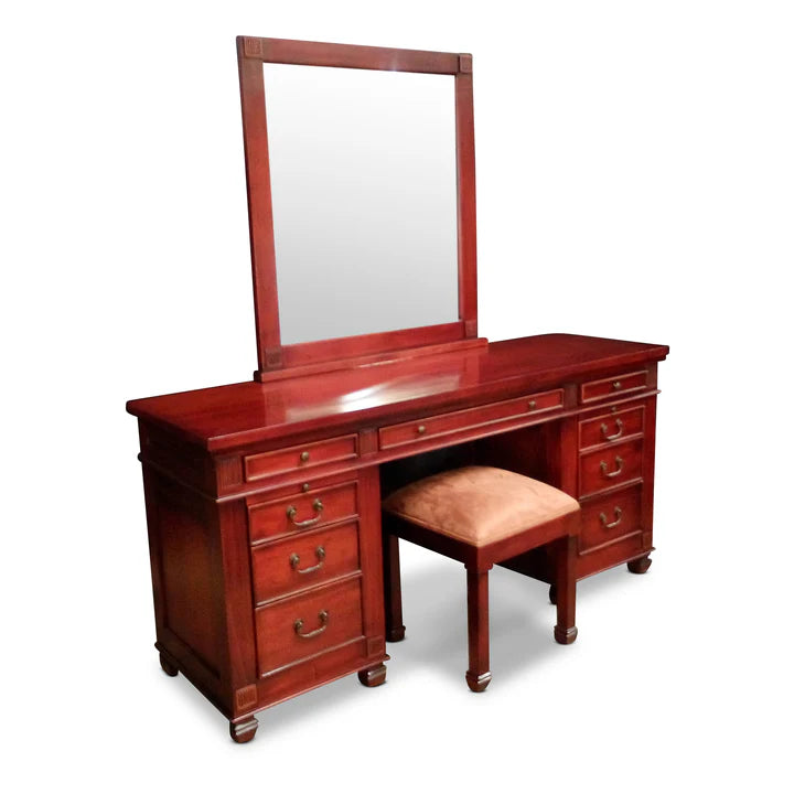 Modern Designer Dressing Table - Walnut