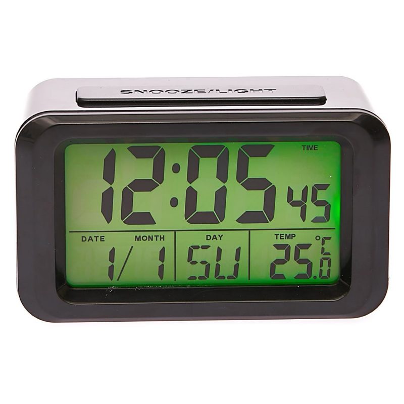 Modern Digital Rectangle Table Clock - Available in 2 Colors