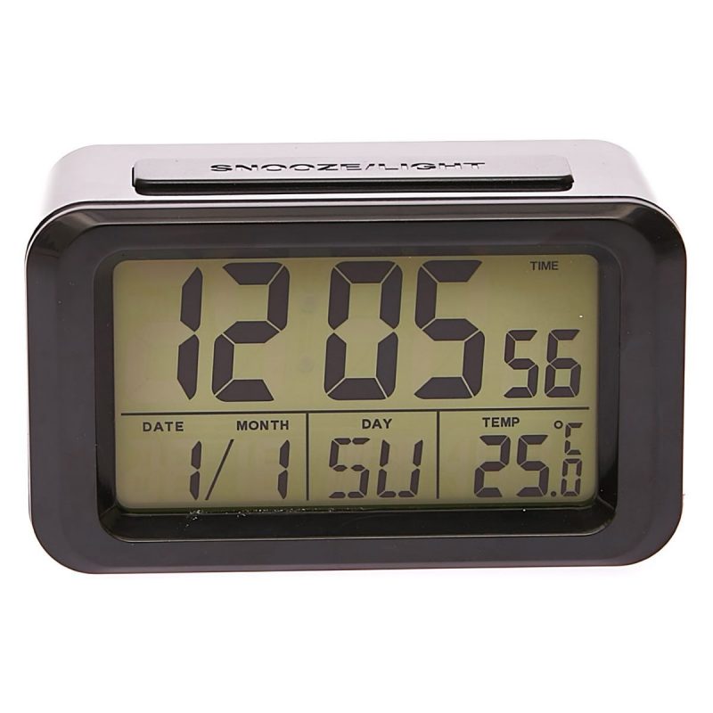 Modern Digital Rectangle Table Clock - Available in 2 Colors