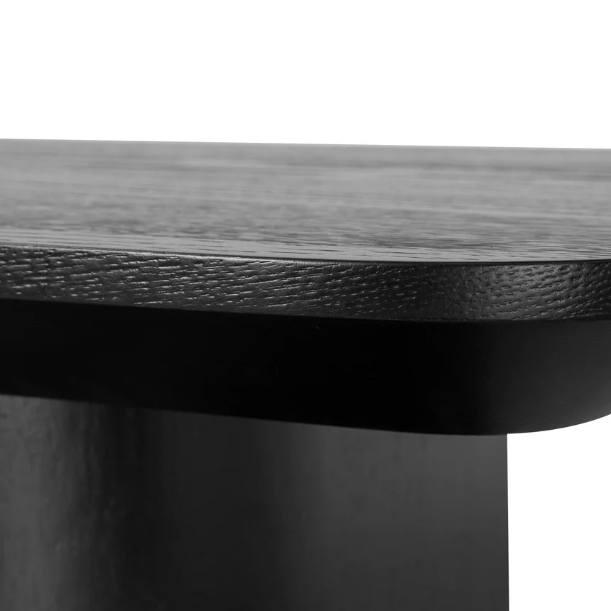 Modern Elegance Console Table - Textured Espresso Black