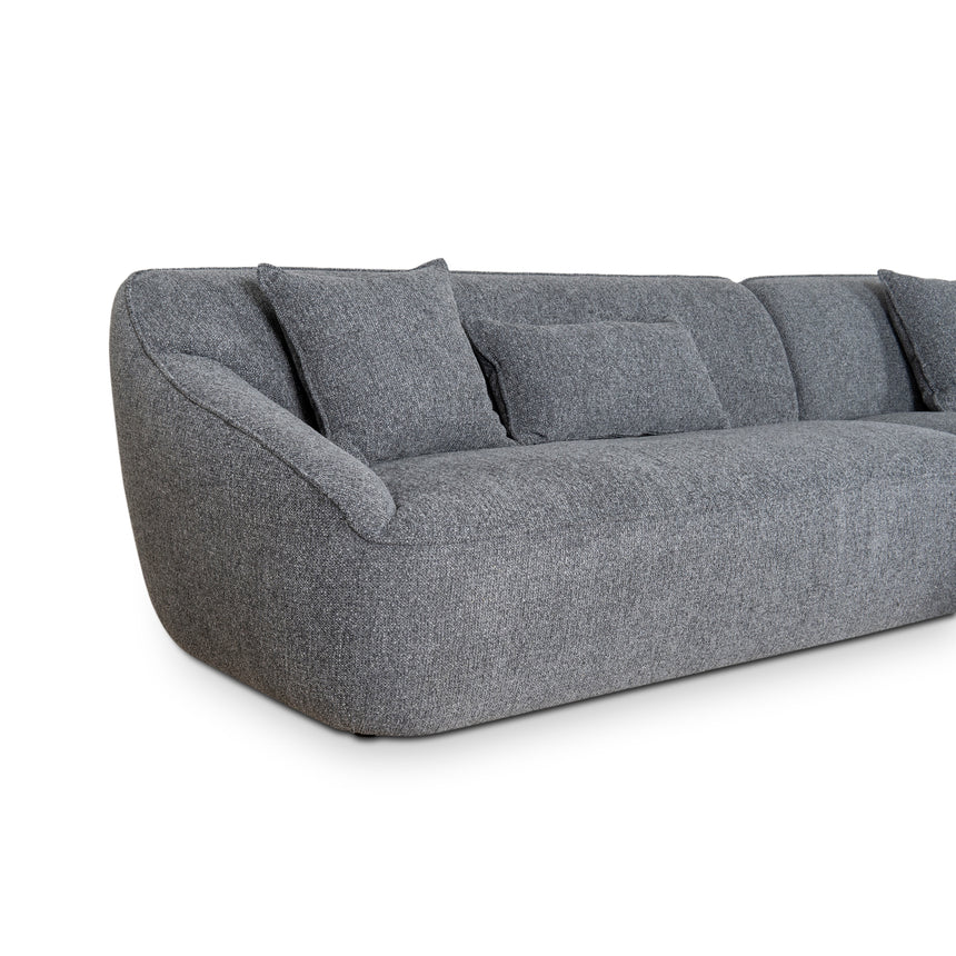 Modern Elegance Right Chaise Sofa - Coral Charcoal