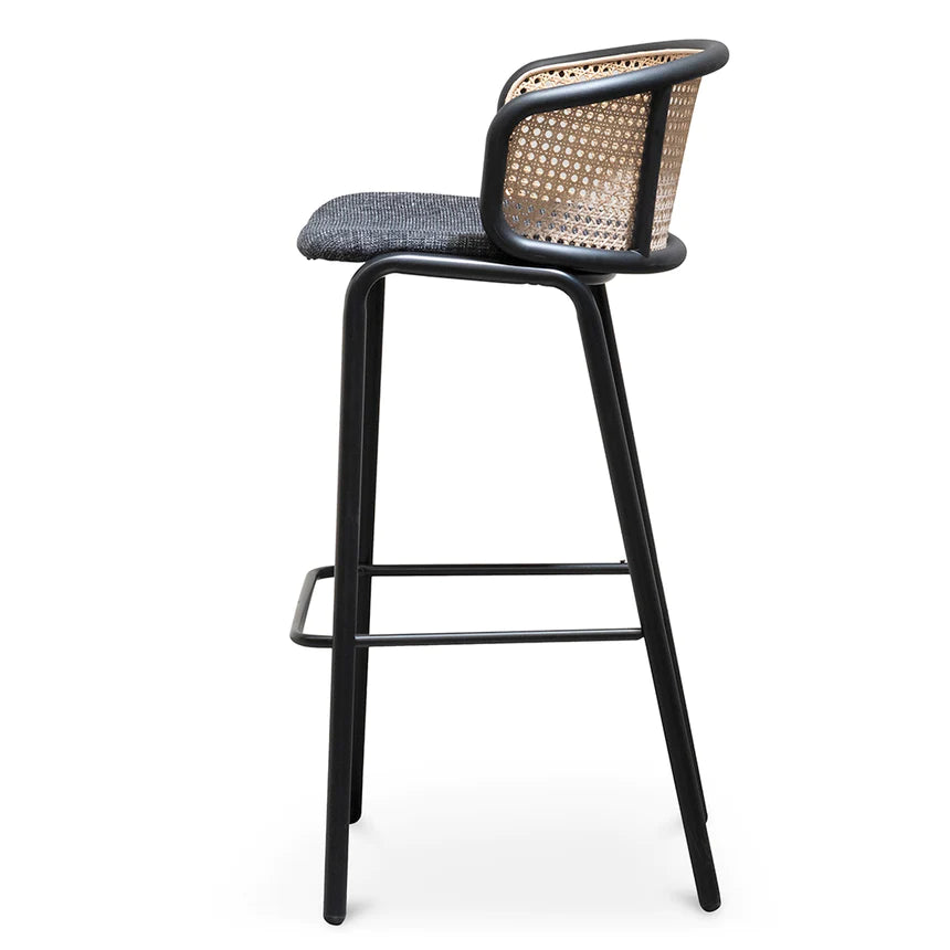 Modern Elm Dining Chair 75cms - Black