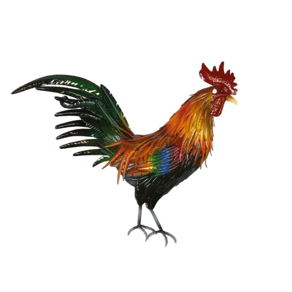 Modern Hand-Painted Rooster Wall Art