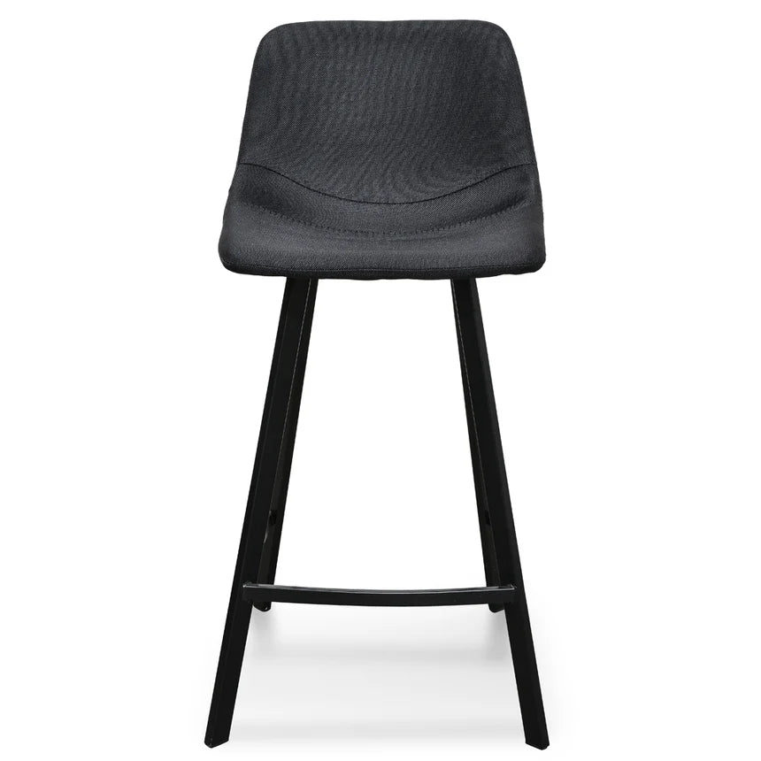 Modern Kitchen Bar Stool 65cms Set of 2 - Black