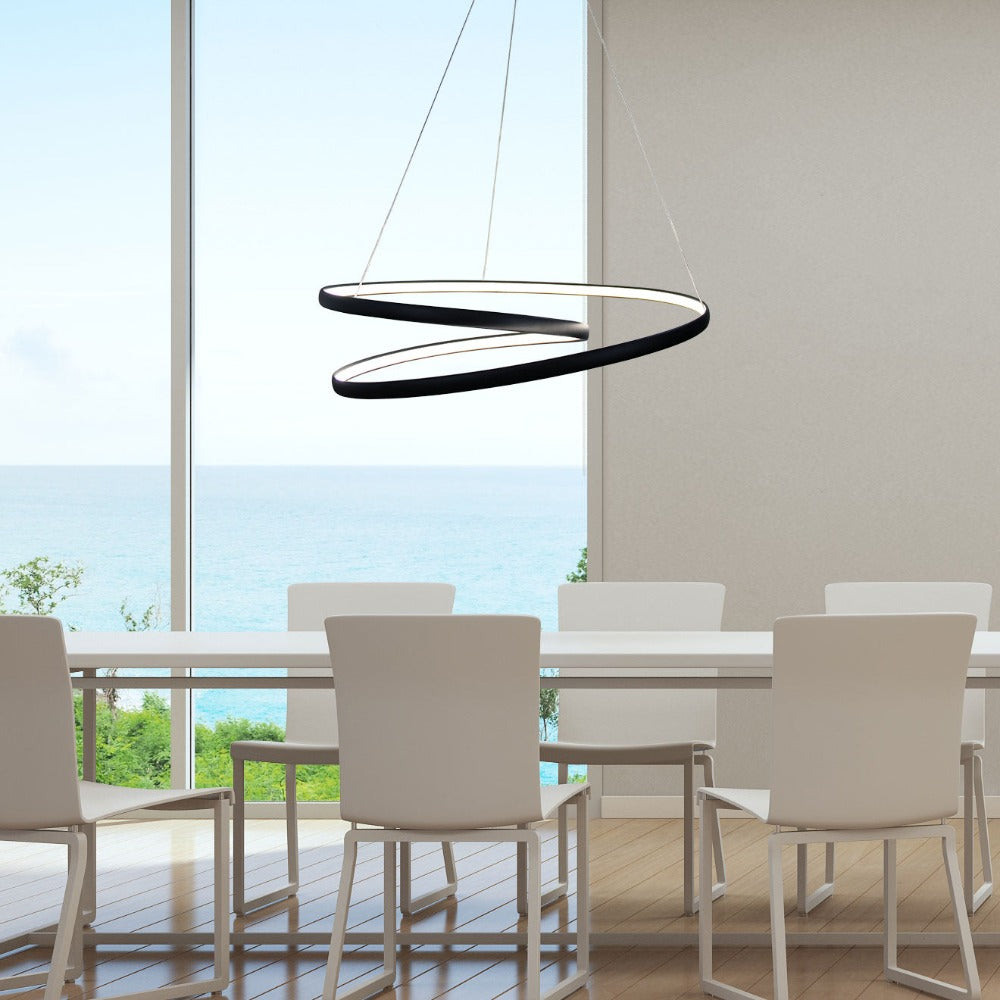 Modern LED Spiral Pendant Light (Available in 2 Colors)