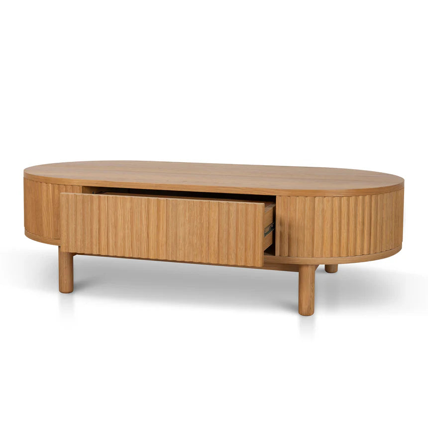 Modern Luxury Full Black Coffee Table - Natural