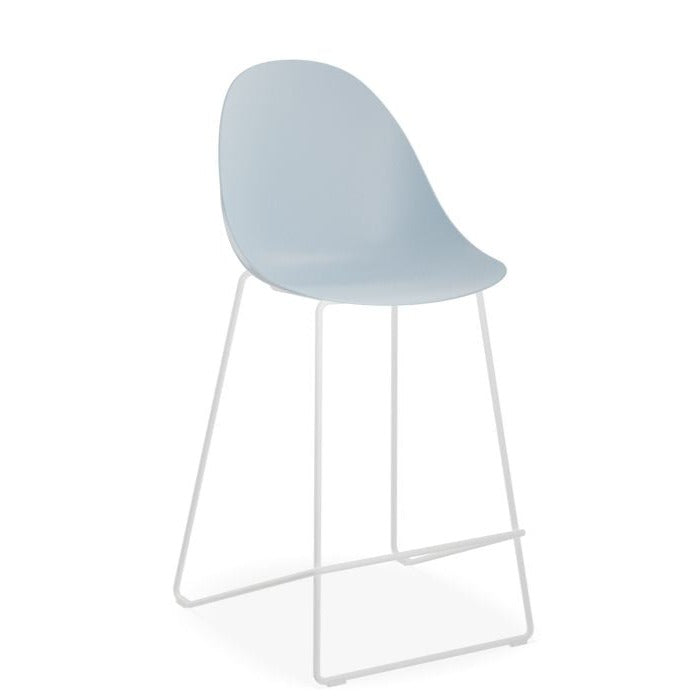 Modern Metal Harmony White Base Stool 65cms (Available in 4 Colors)