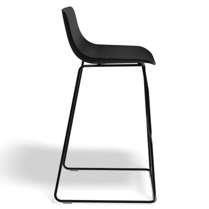 Modern Metal Shell High Stool (Available in 2 Sizes)